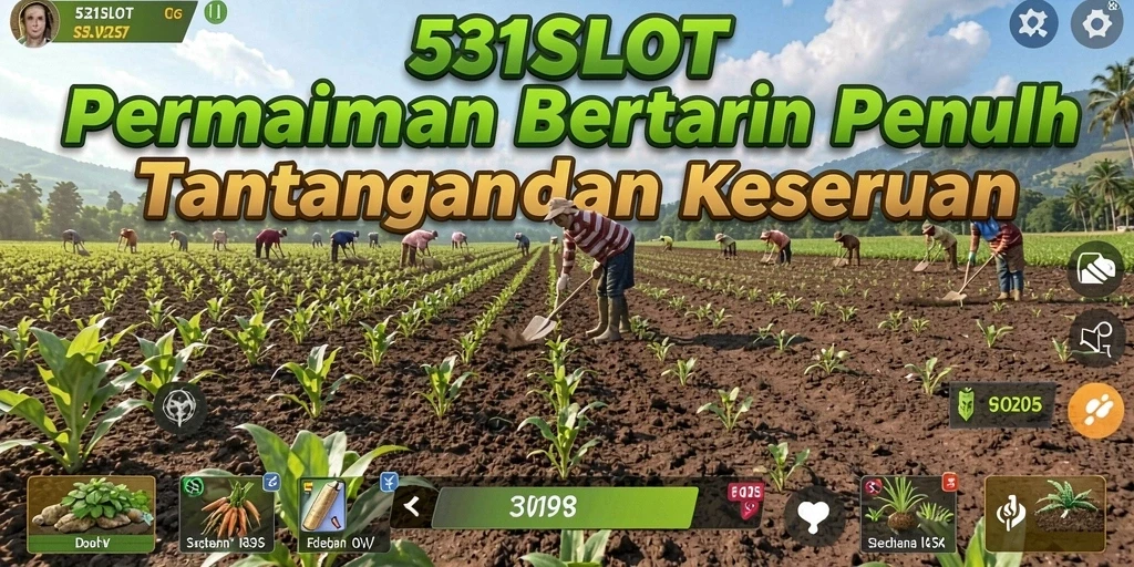 Tampilan menarik dalam permainan bertani 531SLOT.