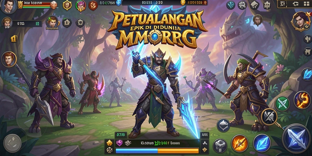 Gameplay seru di dunia petualangan MMORPG 8768.