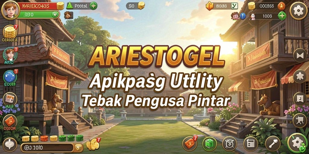Tampilan utama ARIESTOGEL dengan fitur-fitur Utility yang menarik.