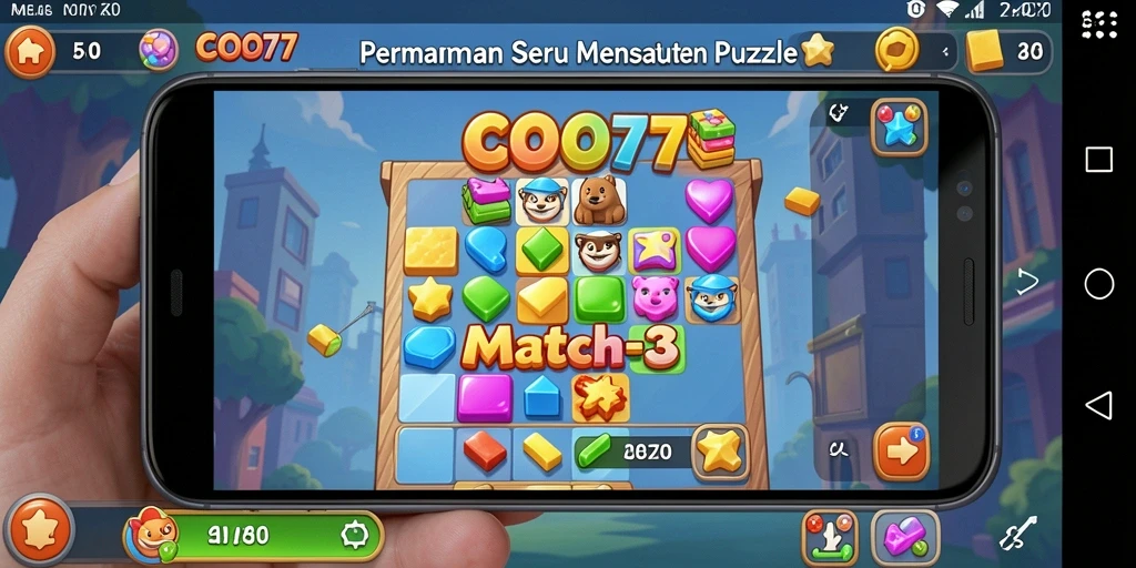 Tampilan gameplay COO77 yang menarik dan penuh warna.
