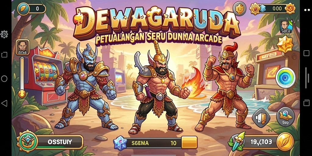 Menampilkan gameplay seru dari DEWAGARUDA dengan tantangan menegangkan.
