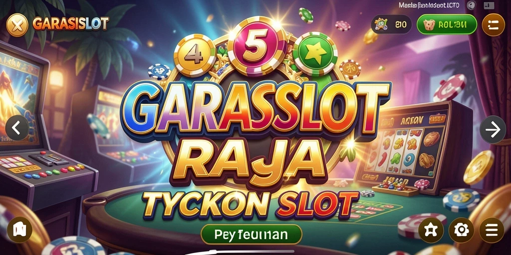 Screenshot gameplay GARASISLOT yang menampilkan aksi dalam manajemen kasino.