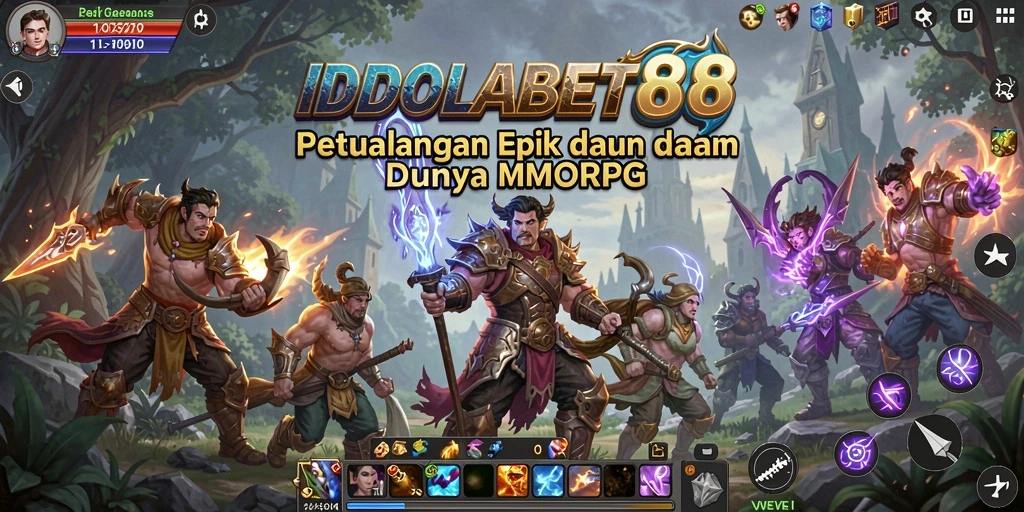 Tangkapan layar gameplay IDOLABET88 menampilkan petualangan seru di dunia MMORPG.