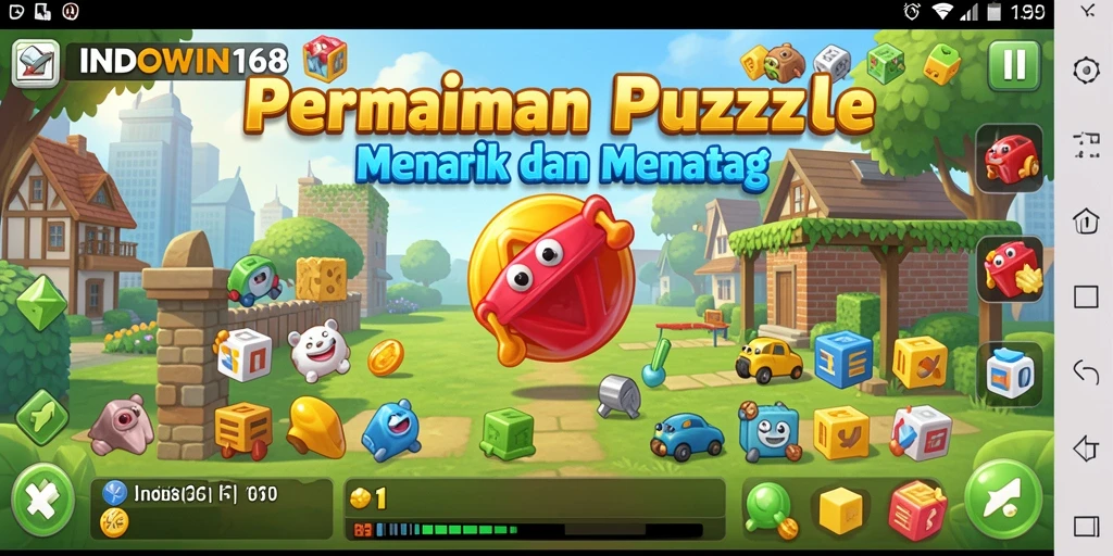 Tampilan gameplay seru dari INDOWIN168 yang menantang logika.