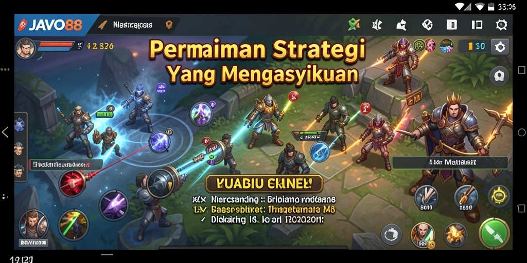 Tampilan gameplay seru dan menantang dari JAVO88.