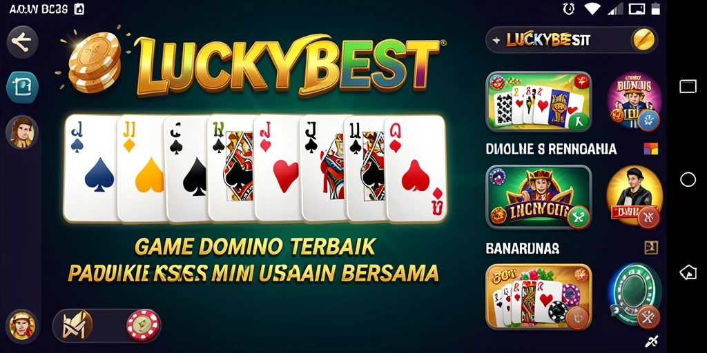Tampilan menarik dari gameplay <strong>LUCKYBEST</strong> saat bermain domino secara online.