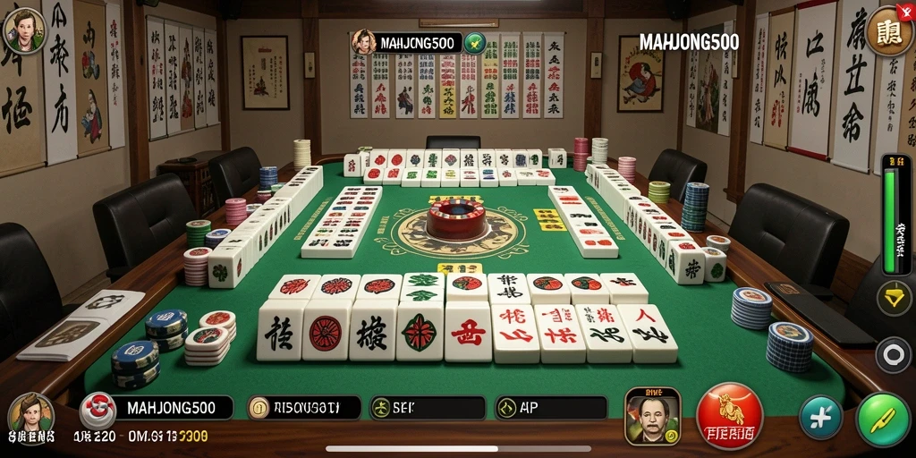 Tampilan antarmuka intuitif MAHJONG500 untuk manajemen yang lebih baik.