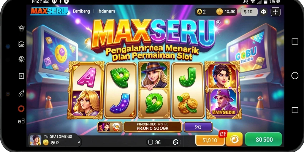 Tampilan gameplay menarik dari game slot MAXSERU.