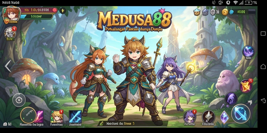 Screenshot dari gameplay seru MEDUSA88 yang penuh aksi Anime.