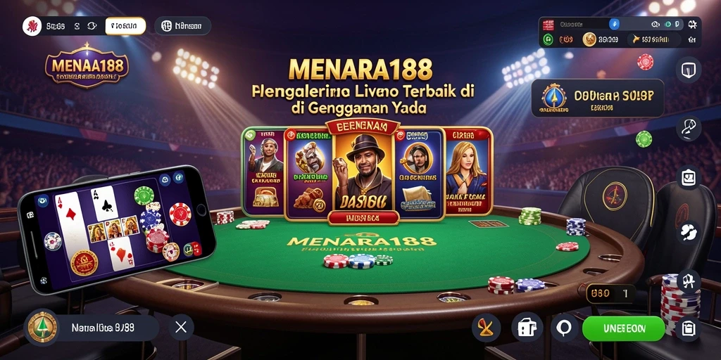 Screenshot MENARA188 menunjukkan gameplay Live Casino yang menarik.