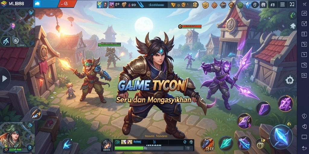 Tampilan gameplay MLBB8 dengan konsep Tycoon yang menarik.