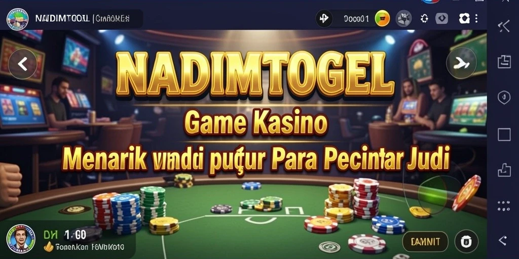 Tampilan utama gameplay NADIMTOGEL yang menarik dan penuh warna.