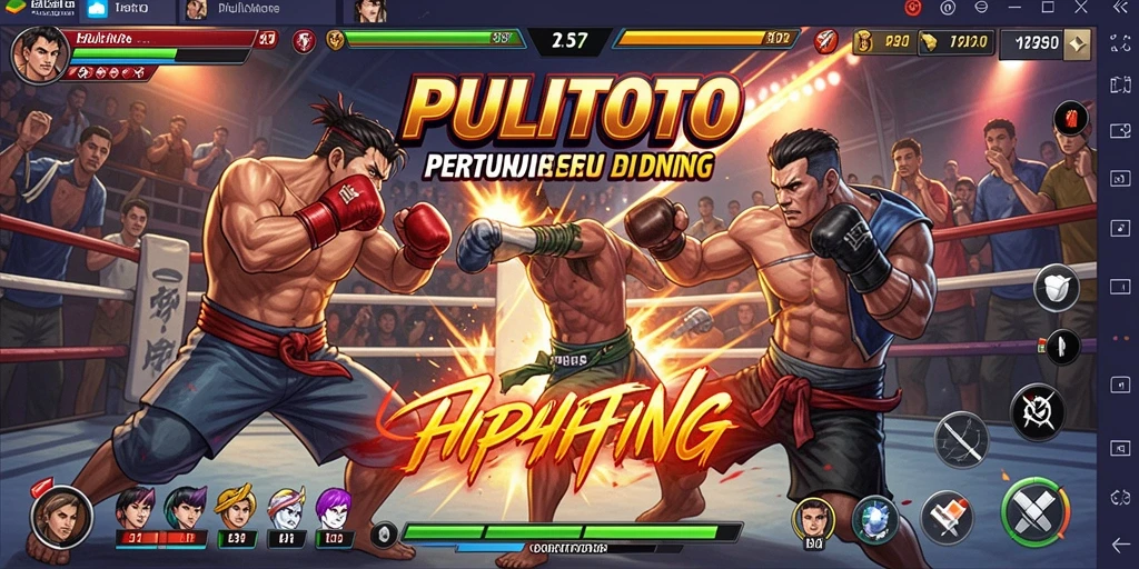 Gameplay seru PULITOTO saat pertarungan berlangsung.
