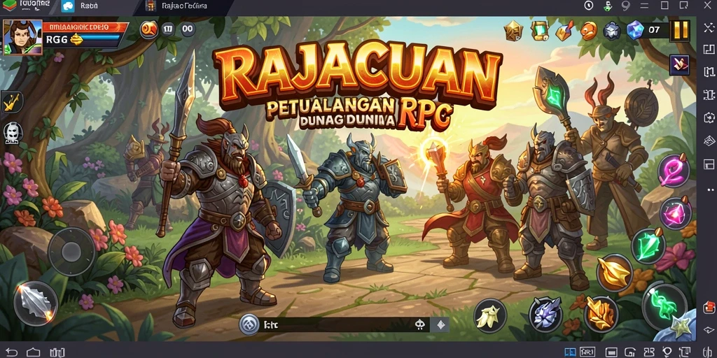 Tampilan gameplay seru dan menarik di RAJACUAN.