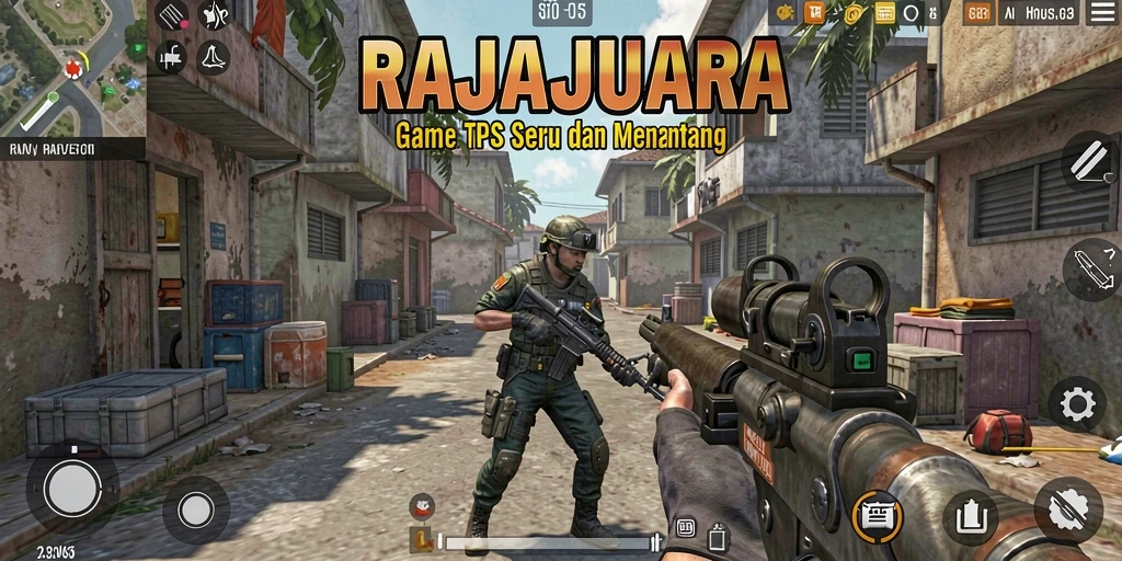 Screenshot menampilkan pertarungan seru dalam RAJAJUARA.