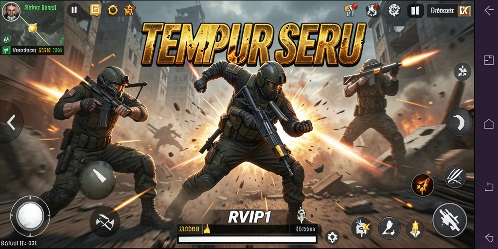 Tangkapan layar gameplay yang mendebarkan dari RVIP1.