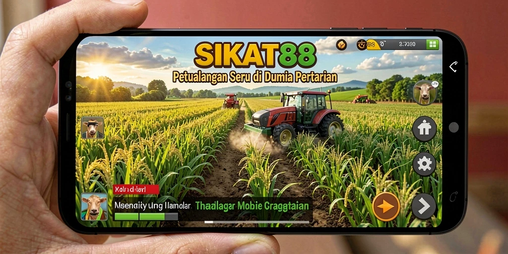 Screenshot gameplay SIKAT88 menampilkan aktivitas bertani yang seru.