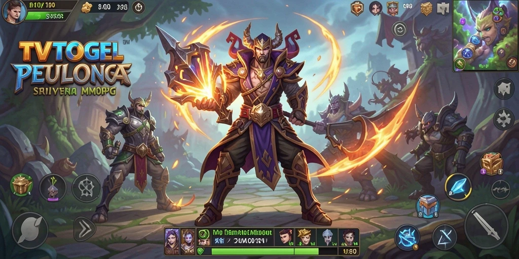 Tampilan gameplay seru dalam dunia MMORPG TVTOGEL.