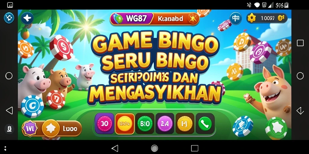Tampilan seru gameplay Bingo di WG87 dengan banyak pemain.