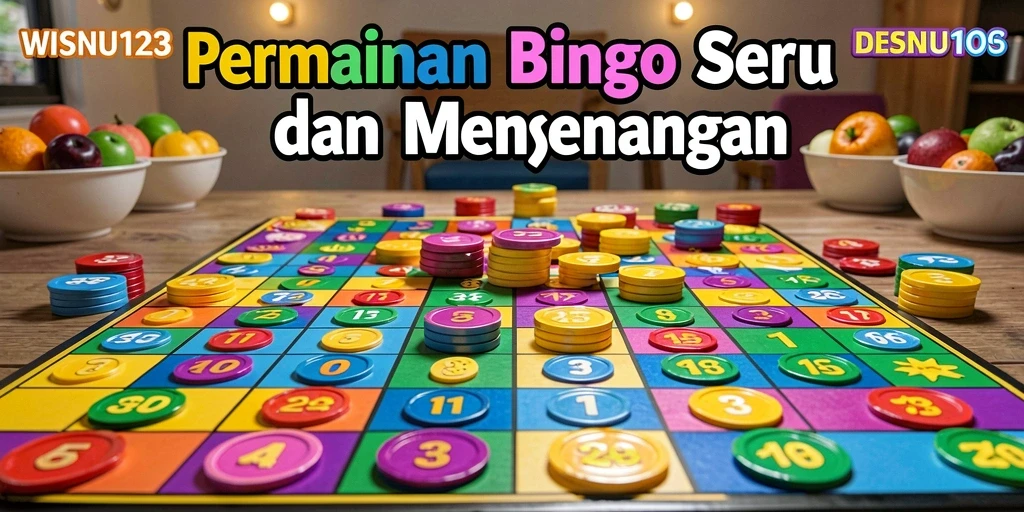 Screenshot utama WISNU123 menunjukkan gameplay Bingo yang seru dan interaktif.