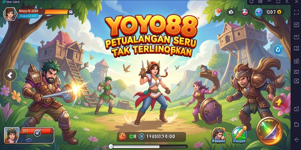 Tangkapan layar dari gameplay petualangan seru di YOYO88.
